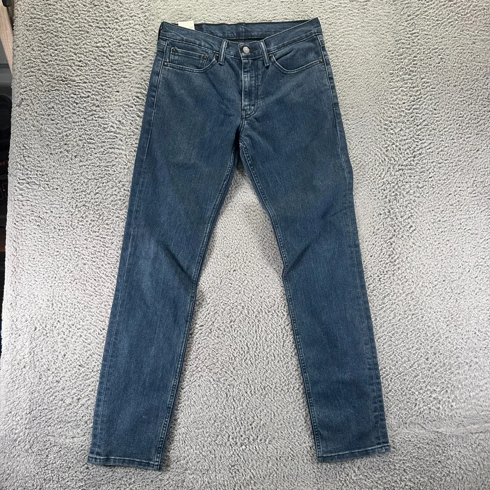 Levi's 511 Jeans Mens 32x34 Blue Cotton Denim Straight Workwear Travel Stretch